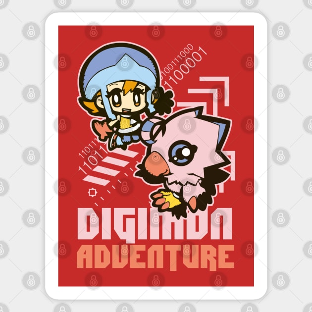 digimon adventure sora biyomon Sticker by DeeMON